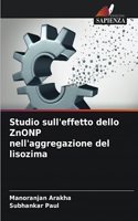 Studio sull'effetto dello ZnONP nell'aggregazione del lisozima