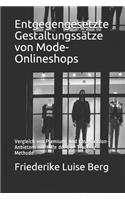 Entgegengesetzte Gestaltungssätze von Mode-Onlineshops