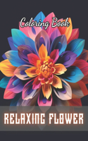 Relaxing Flower Coloring Book For Adult