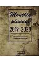 Monthly Planner 2019 - 2020: Financial planner organizer book 2019 - 2020, Yearly Monthly Weekly & Daily planner, Happy to personal Monthly planner