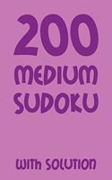 200 medium Sudoku with solution