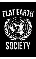 Flat Earth Society: 100 Page Blank Ruled Lined Writing Journal - 6" x 9" Gift