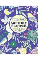 2020-2022 Monthly Planner with Bible Verses on Each Page