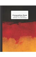 Composition Book German Flag - Painted Edition Wide Rule