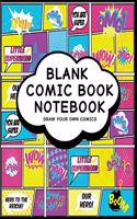 Blank Comic Book Notebook