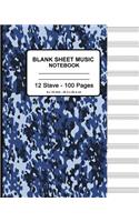 Blank Sheet Music Notebook