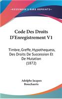 Code Des Droits D'Enregistrement V1