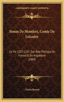 Simon De Montfort, Comte De Leicester