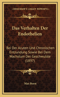 Das Verhalten Der Endothelien: Bei Der Acuten Und Chronischen Entzundung Sowie Bei Dem Wachstum Der Geschwulste (1897)