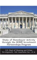 Study of Homebuyer Activity Through the Home Investment Partnerships Program