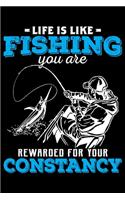 Life Is Like Fishing You Are Rewarded For Your Constancy