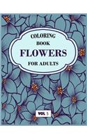 Flower Coloring Book For Adults Vol 5