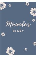 Miranda's Diary: Personalized Name Gift / Diary / Journal / Notebook