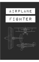 AIRPLANE FIGHTER Lined Notebook