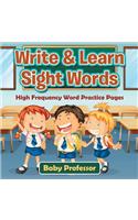 Write & Learn Sight Words High Frequency Word Practice Pages