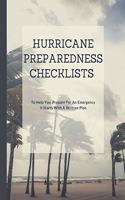 Hurricane Preparedness Checklists: Emergency Preparedness Checklist - Be Prepared - Meal Planner - Household Inventory - Preppers - Pantry Inventory
