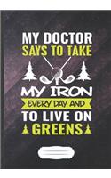 My Doctor Says to Take My Iron Every Day and to Live on Greens