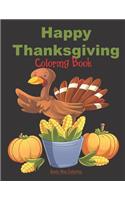 Happy Thanksgiving - Coloring Book