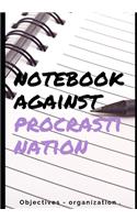 Notebook against procrastination