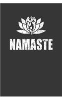 Namaste Notebook: Lined Journal, 120 Pages, 6 x 9, Affordable Yoga Gift Journal Matte Finish
