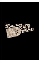 Use protection sleeve your records: 6x9 VINYL - blank with numbers paper - notebook - notes