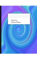 Blue Purple Swirl Composition Notebook
