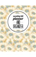 Monthly Bill Planner and Organizer: Vintage Floral Design With Calendar 2018-2019 Weekly Planner, Bill Planning, Financial Planning Journal Expense Tracker Bill Organizer Notebook Busi