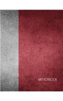 Giant Notebook: Flag of France Notebook, Journal, 500 Pages, 250 Ruled Sheets