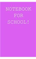 Notebook for school!