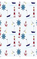 Nautical Design Blank Journal: 150 Numbered Blank Page (6 X 9) Journal for Writing, Notes, Drawing, Memos, School, Home, Office(14 Numbered Blank Page Journals)