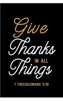 Give Thanks in All Things