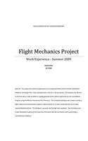 Flight Mechanics Project