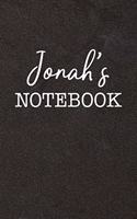 Jonah's Notebook: Personalized Scrapbook for Men