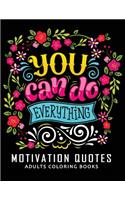 Motivation Quotes Adults Coloring books