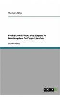 Freiheit und Schutz des Bürgers in Montesquieu