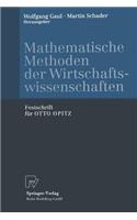 Mathematische Methoden Der Wirtschaftswissenschaften