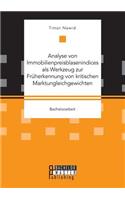 Analyse von Immobilienpreisblasenindices als Werkzeug zur Früherkennung von kritischen Marktungleichgewichten