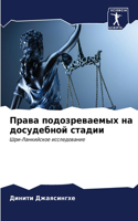 Права подозреваемых на досудебной стадии