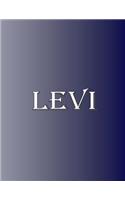 Levi: 100 Pages 8.5" X 11" Personalized Name on Notebook College Ruled Line Paper