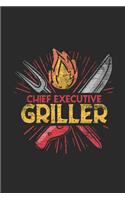 Chief Executive Griller: Blank Lined Notebook (6 x 9 - 120 pages) Grill Cooks/Grillers Notebook for Daily Journal, Diary, and Gift