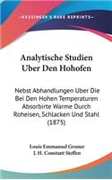Analytische Studien Uber Den Hohofen