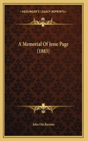 A Memorial Of Jesse Page (1883)