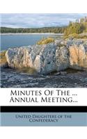 Minutes of the ... Annual Meeting...