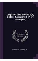 Graphs of the Function E(N, Delta) = N/sigma/n=1 n^-1/2 E^in(sigma)