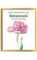 Color Your Own Wall Art Botanicals: 25 Color-By-Number Designs(English)