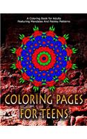 COLORING PAGES FOR TEENS - Vol.5: adult coloring pages