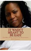 It Wasn't Meant To Be Easy