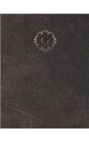 Monogram "G" Grid Sketchbook: (7 Monogram Aged 150 Grid-Sketch)