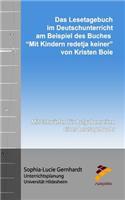 Das Lesetagebuch im Deutschunterricht am Beispiel des Buches 