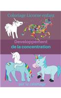 Coloriage licorne enfant